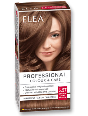 Боя за коса Elea Professional colour&care № 5/57 Златно светло кафяв