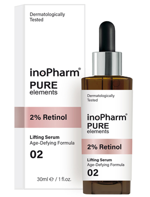 inoPharm Pure Elements Серум за лице с 2% ретинол