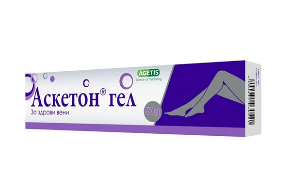 Аскетон гел за здрави вени 50 гр.