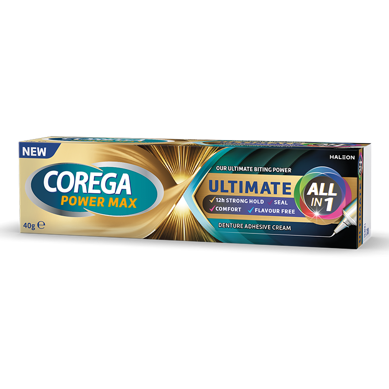 Corega Ultimate All in 1 Фиксиращ крем за зъбни протези 40 гр на ТОП ...
