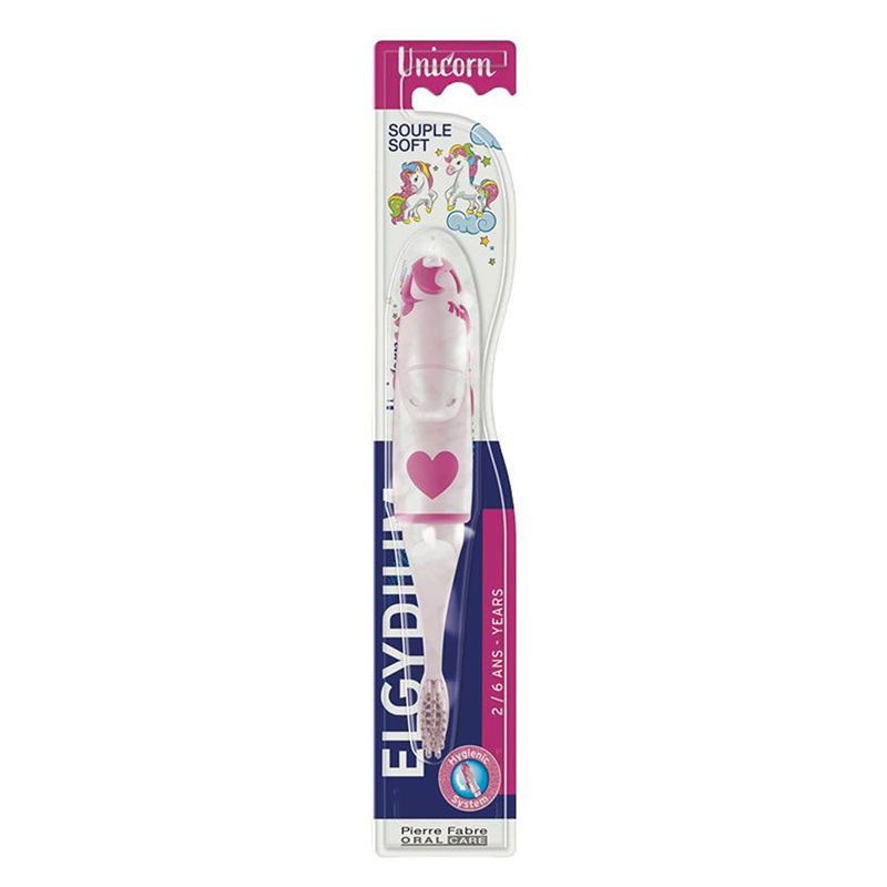 Elgydium Kids Unicorn Детска четка за зъби 2-6 г