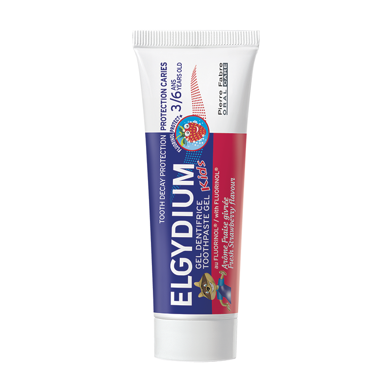 Elgydium Kids Паста за зъби за деца от 3-6 г свежа ягода 50 мл