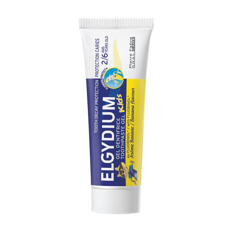 Elgydium Kids Детска паста за зъби с вкус на банан 2-6 години 50 мл