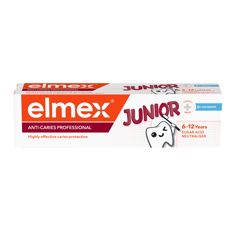 elmex Anticaries Junior паста за зъби от 6 до 12 години 75 мл