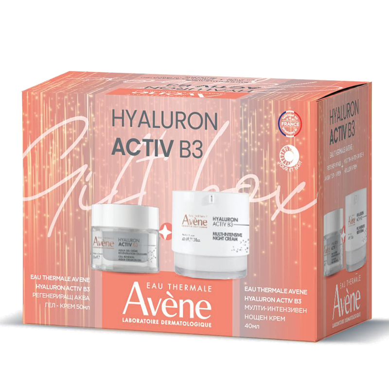 Avene Hyaluron Activ B3 Аква гел-крем 50 мл + Мулти-интензивен нощен крем 40 мл