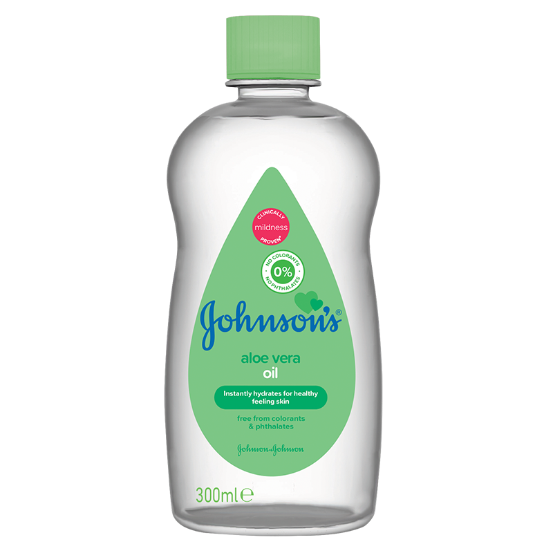 Johnsons Baby Бебешко олио Алое вера 300 мл