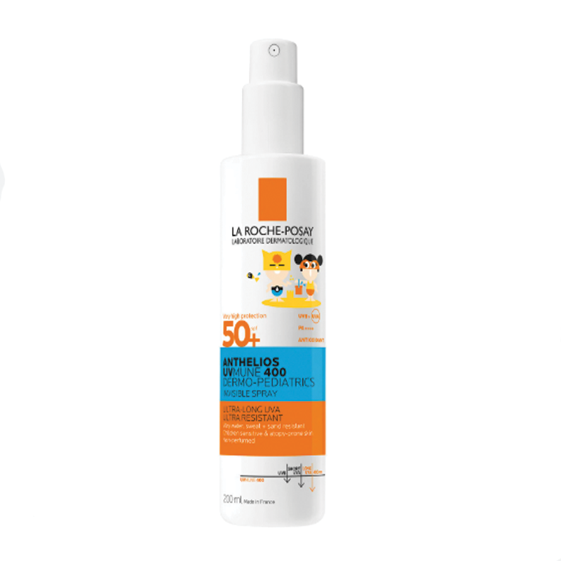 La Roche Posay Anthelios UVMune 400 Невидим слънцезащитен спрей за деца SPF 50+ 200 мл