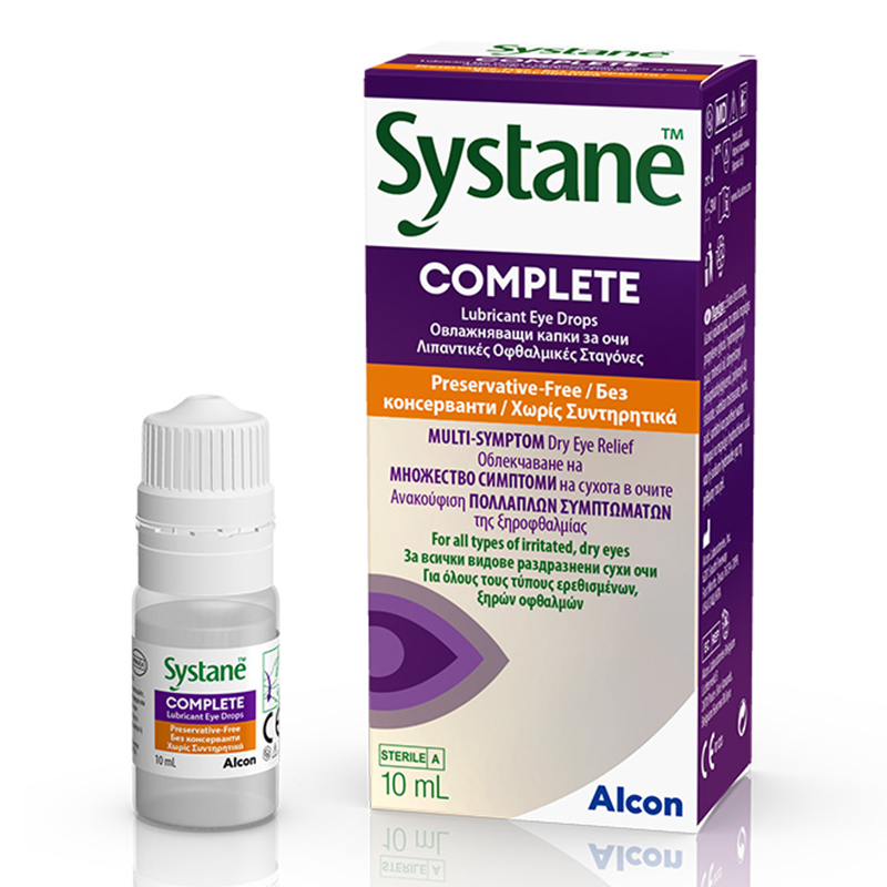 Systane Kapi Systane Complete овлажняващи капки за очи без консерванти