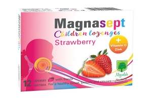 Магнасепт Кидс Ягода, Magnasept Kids Strawberry 12 пастила