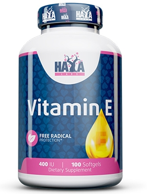 Витамин Е, Vitamin E 400 IU 100 дражета Хая Лабс
