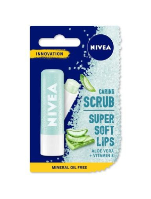 Nivea Scrub, балсам пилинг за устни с алое вера 4,8 гр.