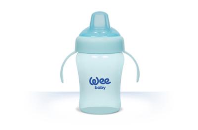 Wee Baby Прозрачна неразливаща се чаша 240мл.