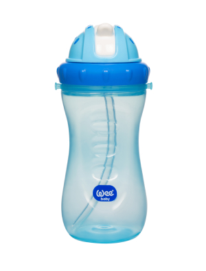Wee Baby Цветна чаша със силиконова сламка