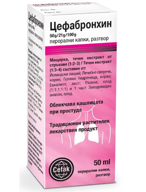 Цефабронхин перорални капки 50 мл