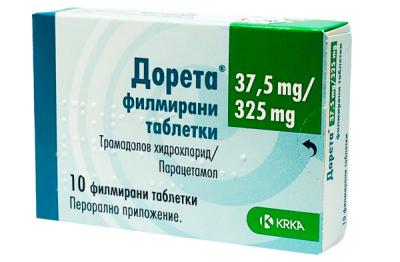 ДОРЕТА ТАБЛ. 37,5МГ/325МГ Х 10