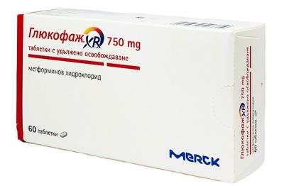 ГЛЮКОФАЖ XR ТАБЛ. 750МГ Х 60