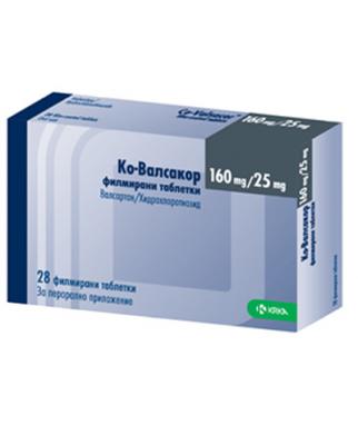 КО-ВАЛСАКОР ТАБЛ.160МГ/25МГ Х 28