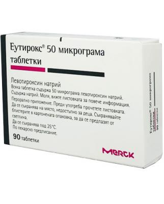 ЕУТИРОКС ТАБЛ. 50МКГ Х 90