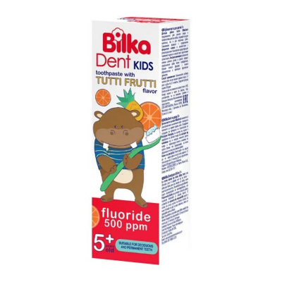 Bilka Dent Kids 5+ детска паста за зъби с флуор 50 мл
