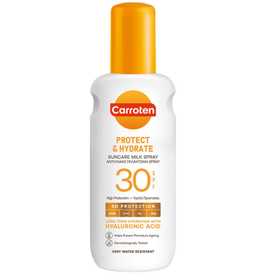 Carroten Protect & Hydrate Слънцезащитно мляко спрей SPF30 200 мл