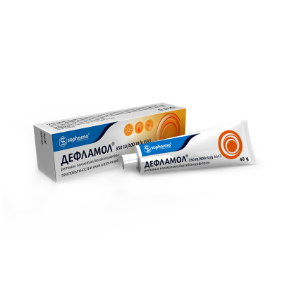 Дефламол маз 350IU/400 IU/гр 18 гр