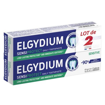 Elgydium Sensiprotect Паста за чувствителни зъби 75мл 2бр