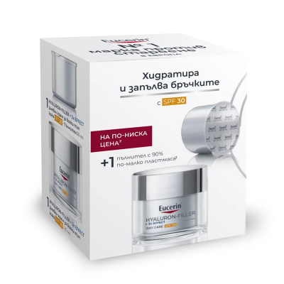 Eucerin Hyaluron-Filler Дневен крем SPF30 50 мл + пълнител 2 x 50мл