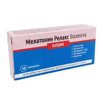Мелатонин Релакс Волента кардио 30 таблетки