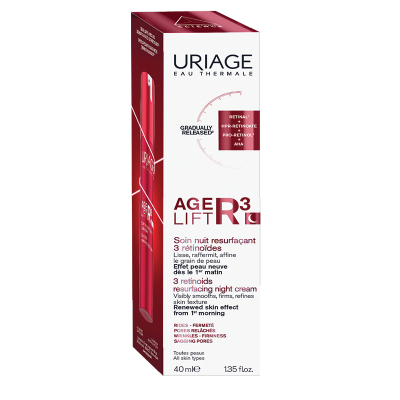 Uriage Age Lift R3 Нощен крем за обновяване на кожата с 3 ретиноида 40 мл