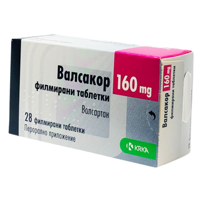 ВАЛСАКОР ТАБЛ.160МГ Х 28