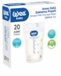 Wee Baby Пликове за съхранение на мляко 200 мл х 20 броя