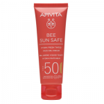 Apivita Bee Sun Safe Тониран хидратиращ гел-крем за лице SPF50 50 мл