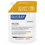 Ducray Kelulal Squanorm Хидратиращ шампоан против сух пърхот пълнител 400 мл