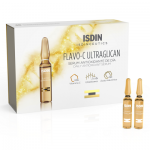 Isdin Flavo-C Ultraglican дневен антиоксидантен серум за лице 10 ампули х 2 мл