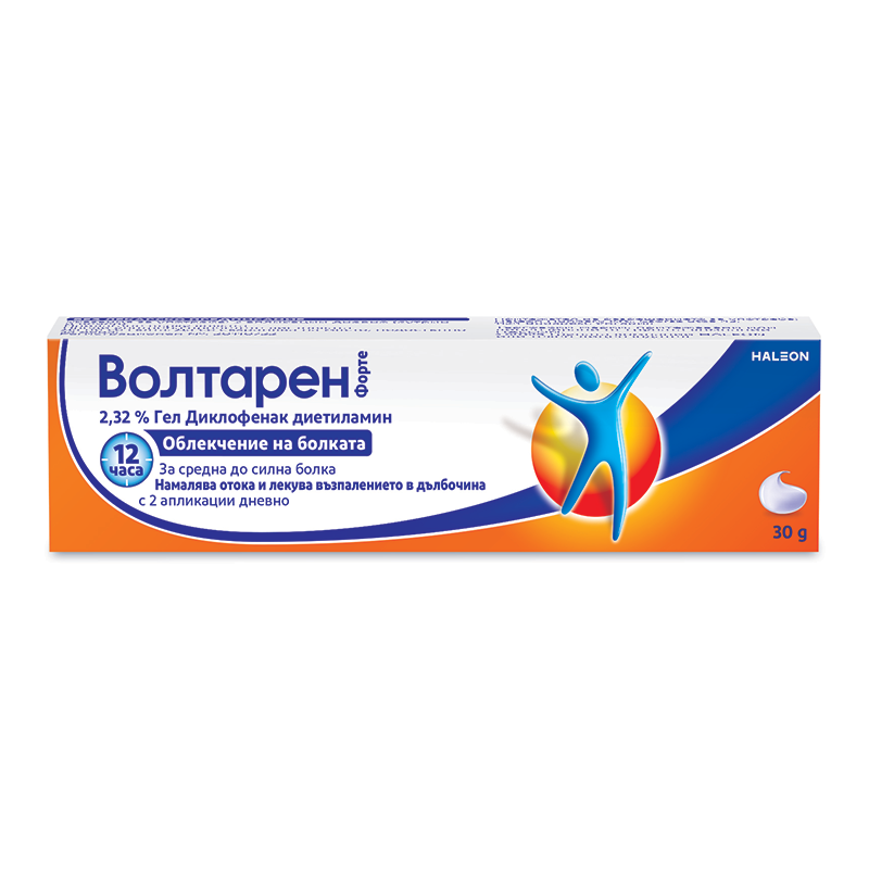Волтарен Форте гел 2,32% за облекчение на болката 30 гр